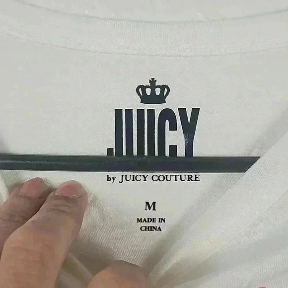 Juicy by JuicyCouture Stretchy Soft Medium Crown Graphic Tee - Picture 3 of 4